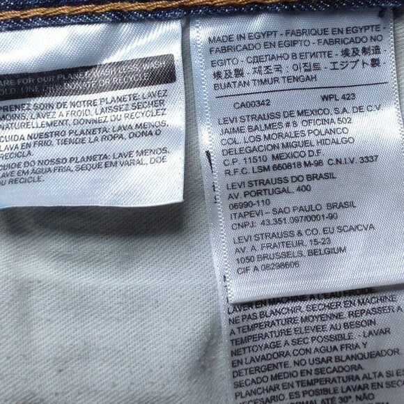 VINTAGE Levis 33x30 2012 514's, Distressed, Trending, Stylish, Dudecore, Classic - Picture 6 of 8